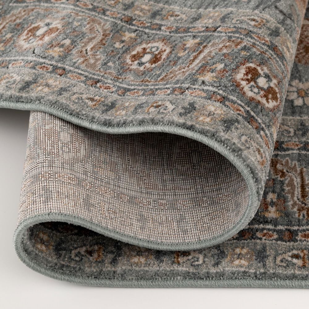 Central Oriental Tupelo Harbor and Sandstone 7'10" x 9'10" Area Rug, , large