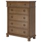 Ashley Rowlenstown King Panel Bed with Dresser, Chest, and Two Nightstands in Brown, , large