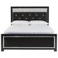 Ashley Kaydell 4-Piece Queen Upholstered Bed Set in Black and Dark Gray, , large