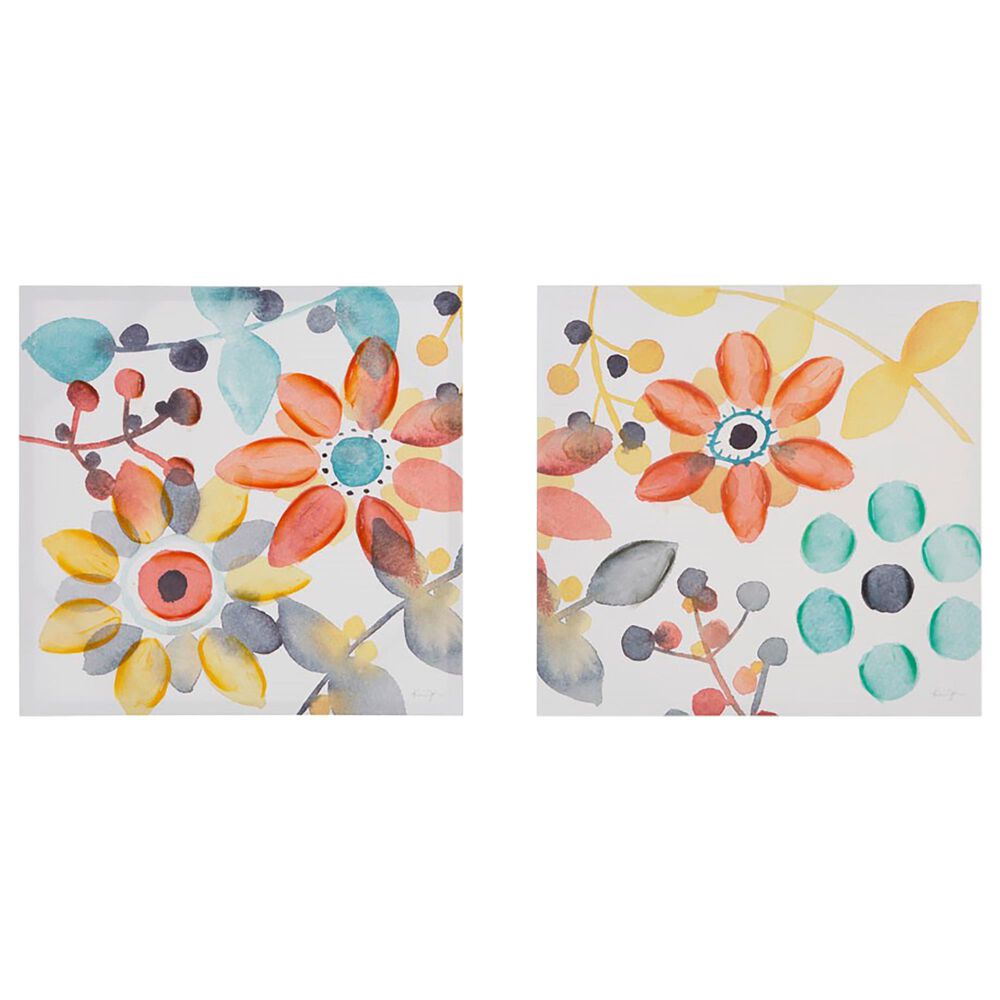 Hampton Park Sweet Florals 2-Piece Canvas Wall Art, , large