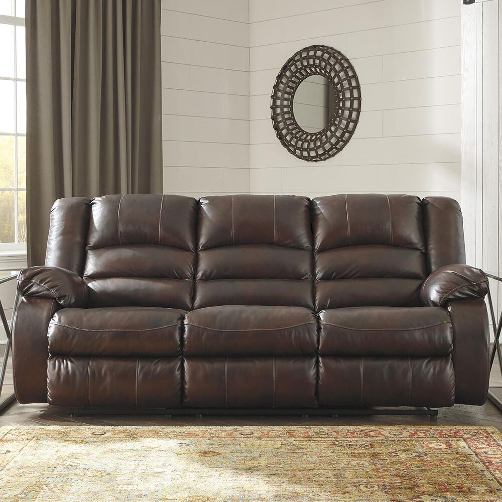 Signature Design by Ashley Levelland Reclining Sofa In Cafe, , large
