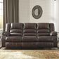 Signature Design by Ashley Levelland Reclining Sofa In Cafe, , large