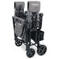 Wonderfold Elite Quad Stroller Wagon in Charcoal Gray, , large