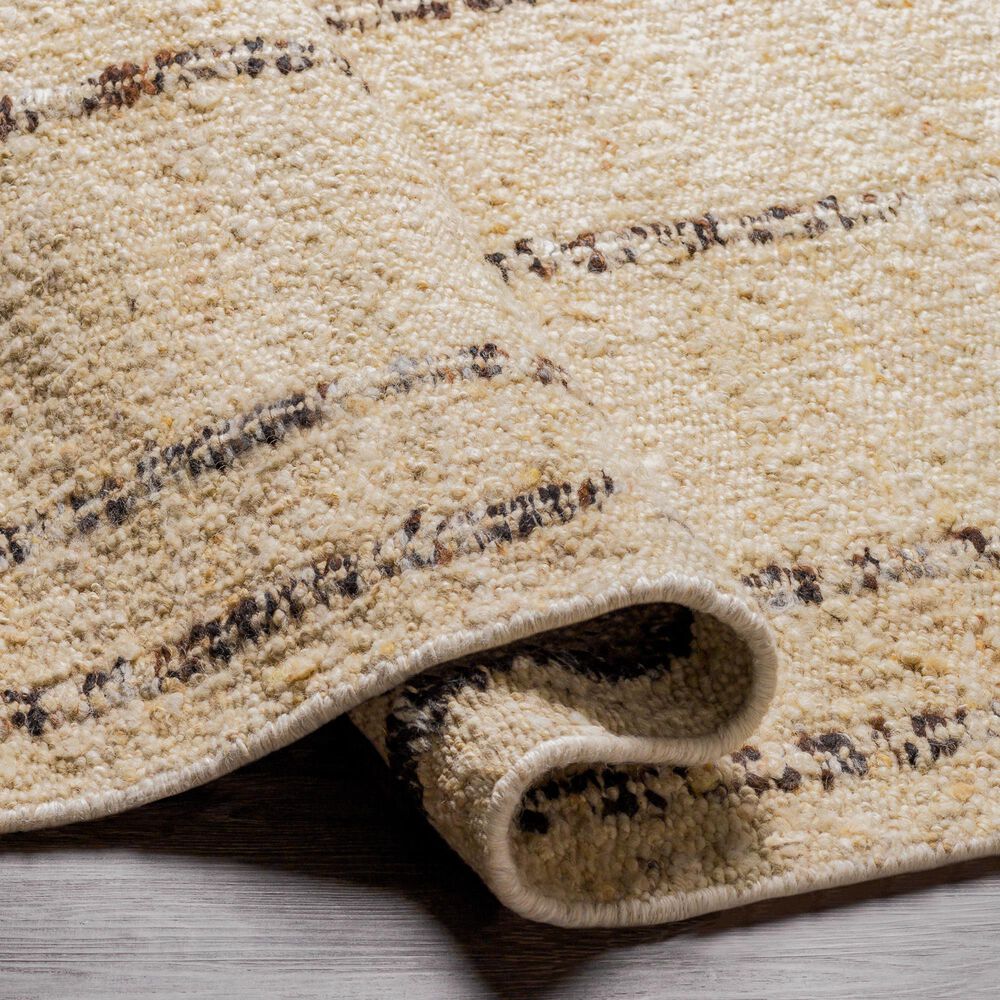 Surya Machu Picchu 2&#39;6&quot; x 8&#39; Cream, Ivory, Dark Brown, Charcoal, Black and Light Gray Runner, , large