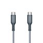 Ventev High Speed Usb C To Usb C Braided Cable With 2x The Copper For Faster Charging 6ft - Gray, , large