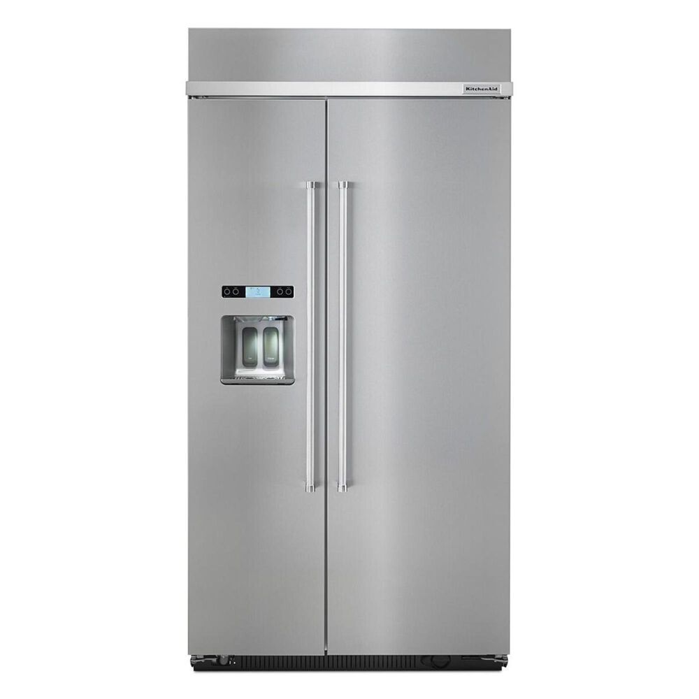 KitchenAid 42" Built-in Side by Side Refrigerator, , large