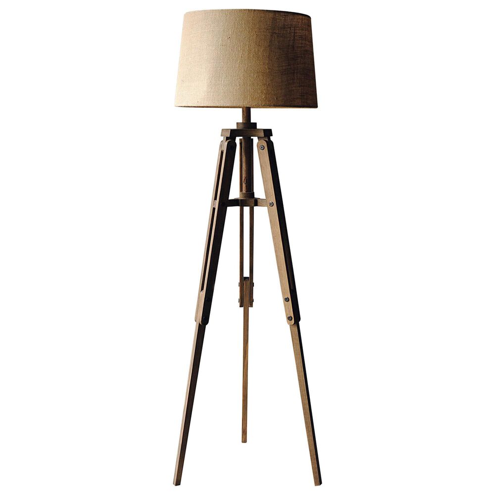 Creative Coop Mariner Floor Lamp in Brown, , large