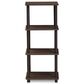 HOMLUX Turn-N-Tube 3-Space Bookshelf in Walnut and Brown, , large