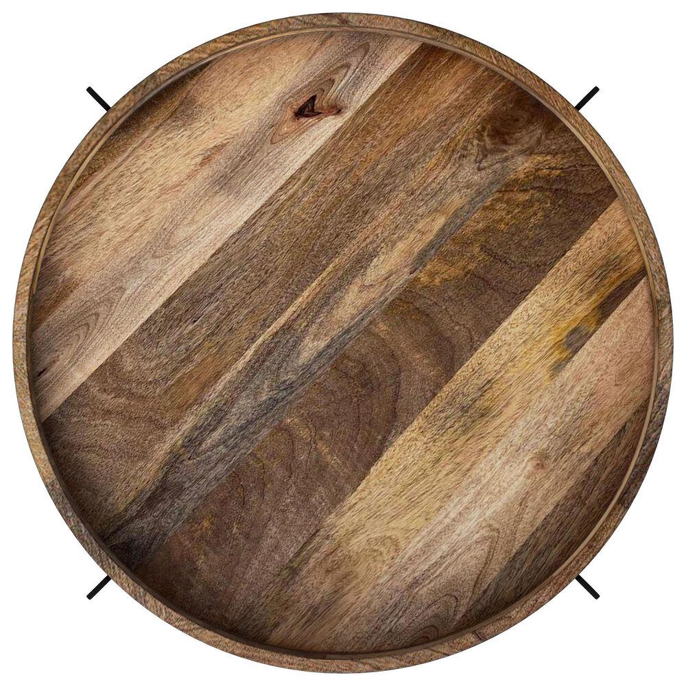 Coaster Adhvik Coffee Table in Natural, White and Black, , large