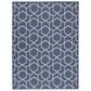 Nourison Horizon HOZ01 Navy 5" x 7" Indoor/Outdoor Area Rug, , large