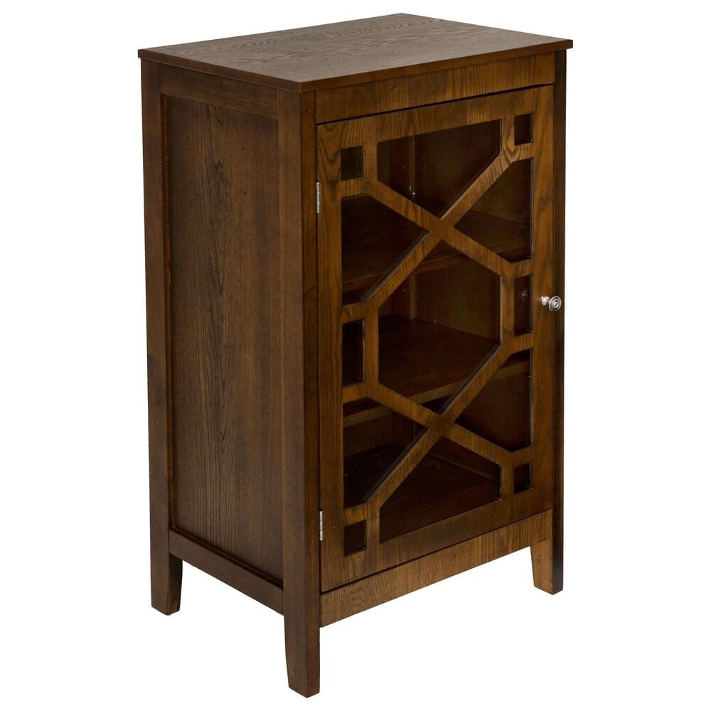 Linon Home Decor Fetti Small Cabinet in Brown, , large