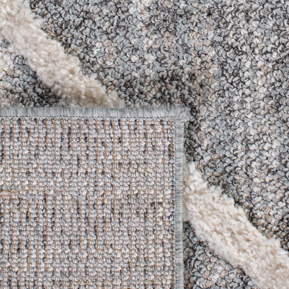 Safavieh Martha Stewart Lucia Shag  2&#39;6&quot; x 3&#39;9&quot; White and Light Grey Area Rug, , large