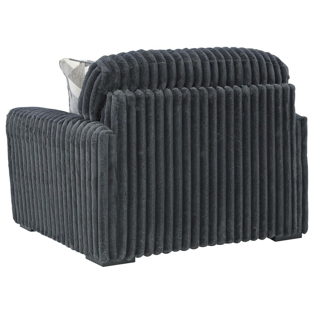 Ashley Midnight-Madness Oversized Chair in Gunmetal, , large