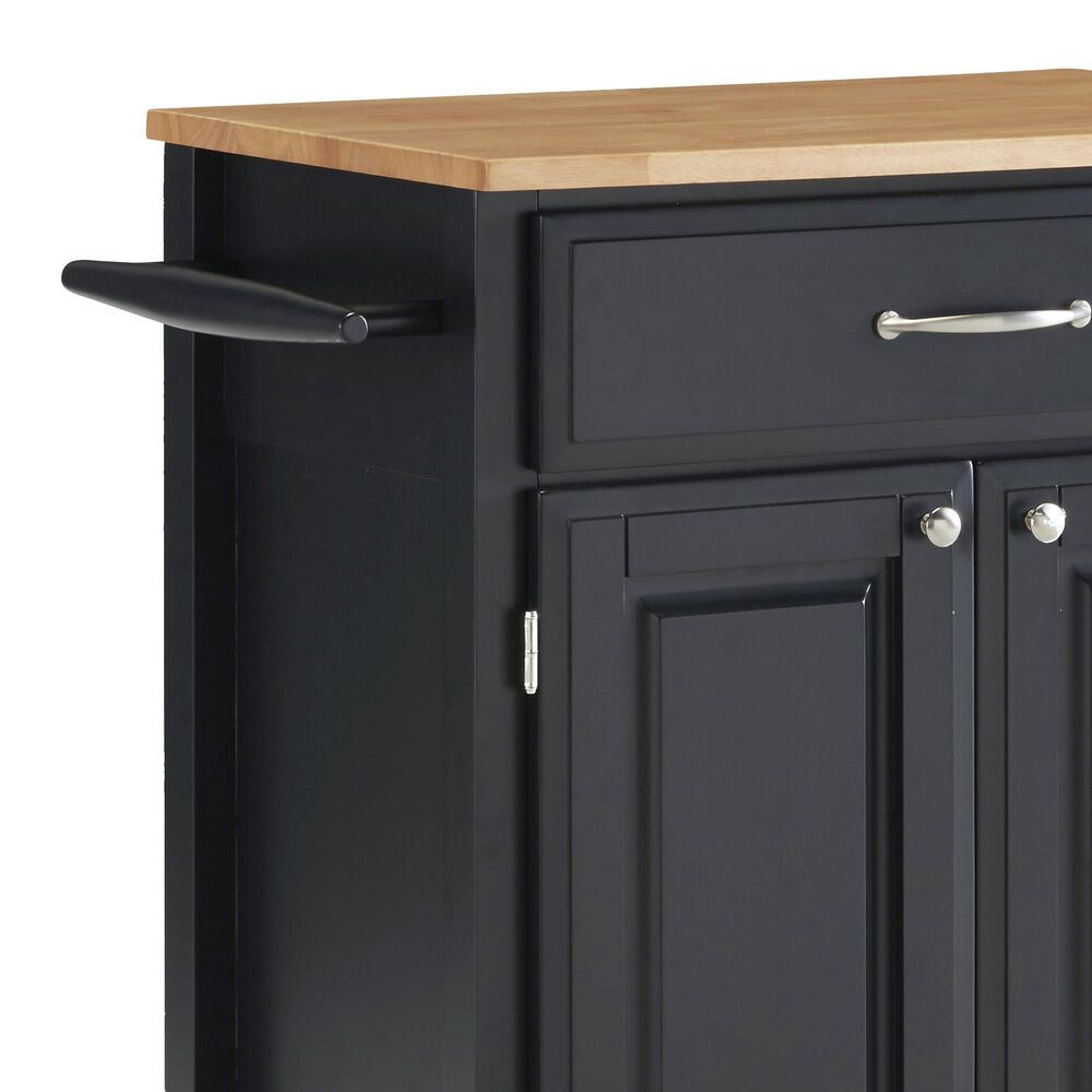 Homestyles Dolly Madison Kitchen Cart in Black, , large