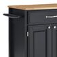 Homestyles Dolly Madison Kitchen Cart in Black, , large