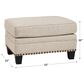 Ashley Claredon Ottoman in Linen, , large