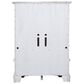 Belle Furnishings Abbey Park Mirrored Door Chest in White, , large