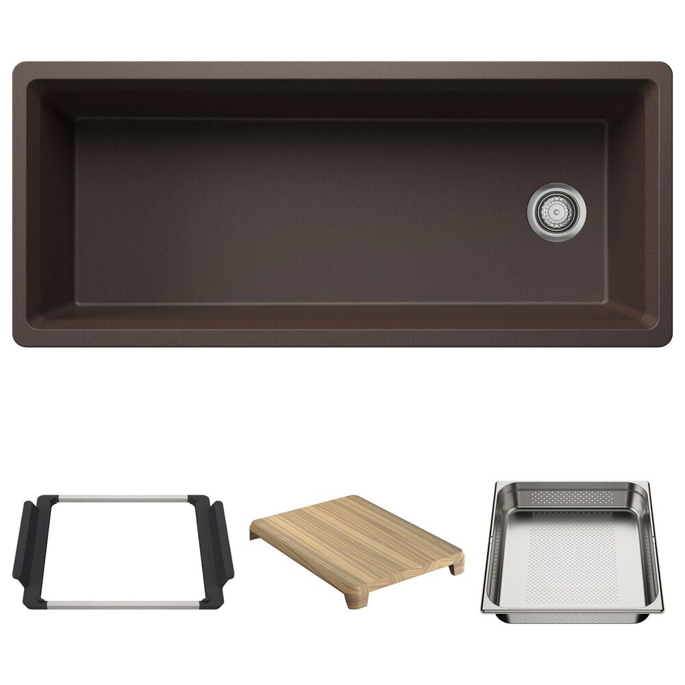 Blanco Inteos 45" Undermount Single Bowl Kitchen Sink in Cafe, , large