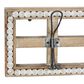 Maple and Jade 26" x 7" Wall Hook in Distressed White and Natural Brown, , large