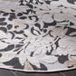 Safavieh Cabana CBN672A 6"7" Round Ivory and Charcoal Indoor/Outdoor Area Performance Rug, , large