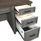 Riva Ridge Caraway 66" Executive Desk in Aged Slate and Brown, , large