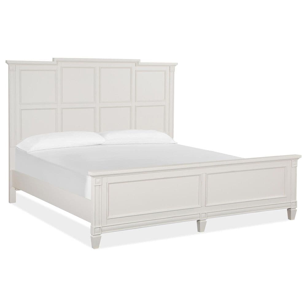 Nicolette Home Willowbrook King Panel Bed in Egg Shell White, , large