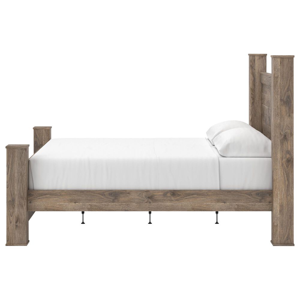 Ashley Rusticott King Poster Bed in Brown, , large