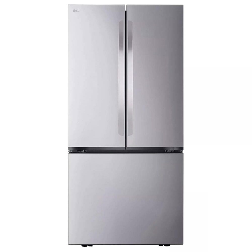 LG 21 cu.ft. 3 Door French Door, 33 wide Counter Depth, Non-Dispense, Dual Handle, Printproof Stainless Steel, , large
