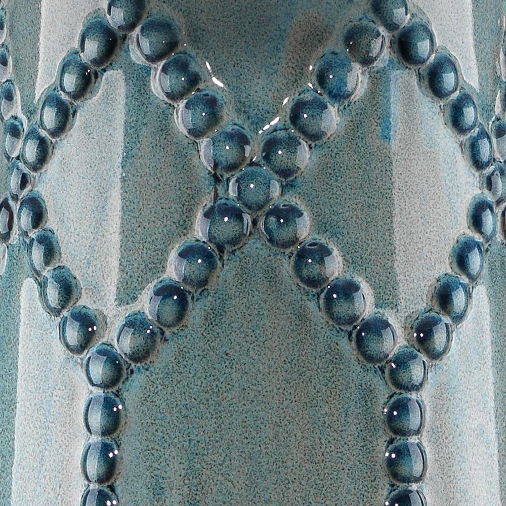 Splendor Living Quailridge Table Lamp in Teal and Silver, , large