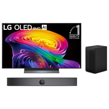 LG 48" Class C6 Series 4K OLED evo AI - Smart TV with 3.1.1 Channel Soundbar System in Black, , large