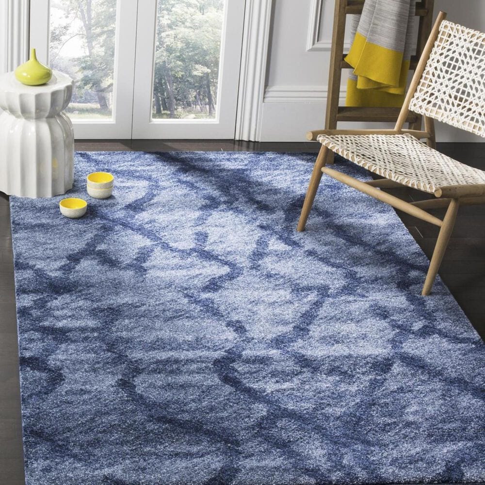 Safavieh Retro RET2144-6570 5&#39; x 8&#39; Blue and Dark Blue Area Rug, , large