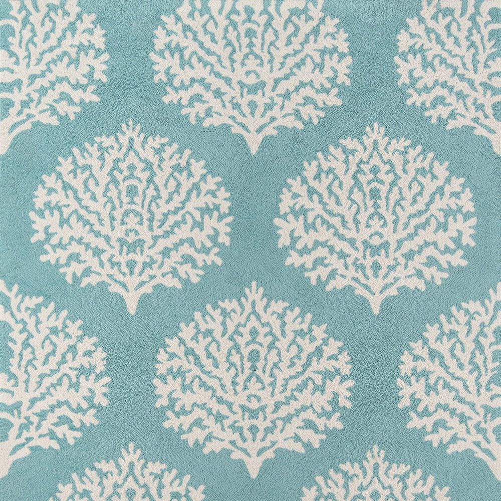 Other Veranda Vr 45 9 Round Aqua Area Rug Nebraska Furniture Mart