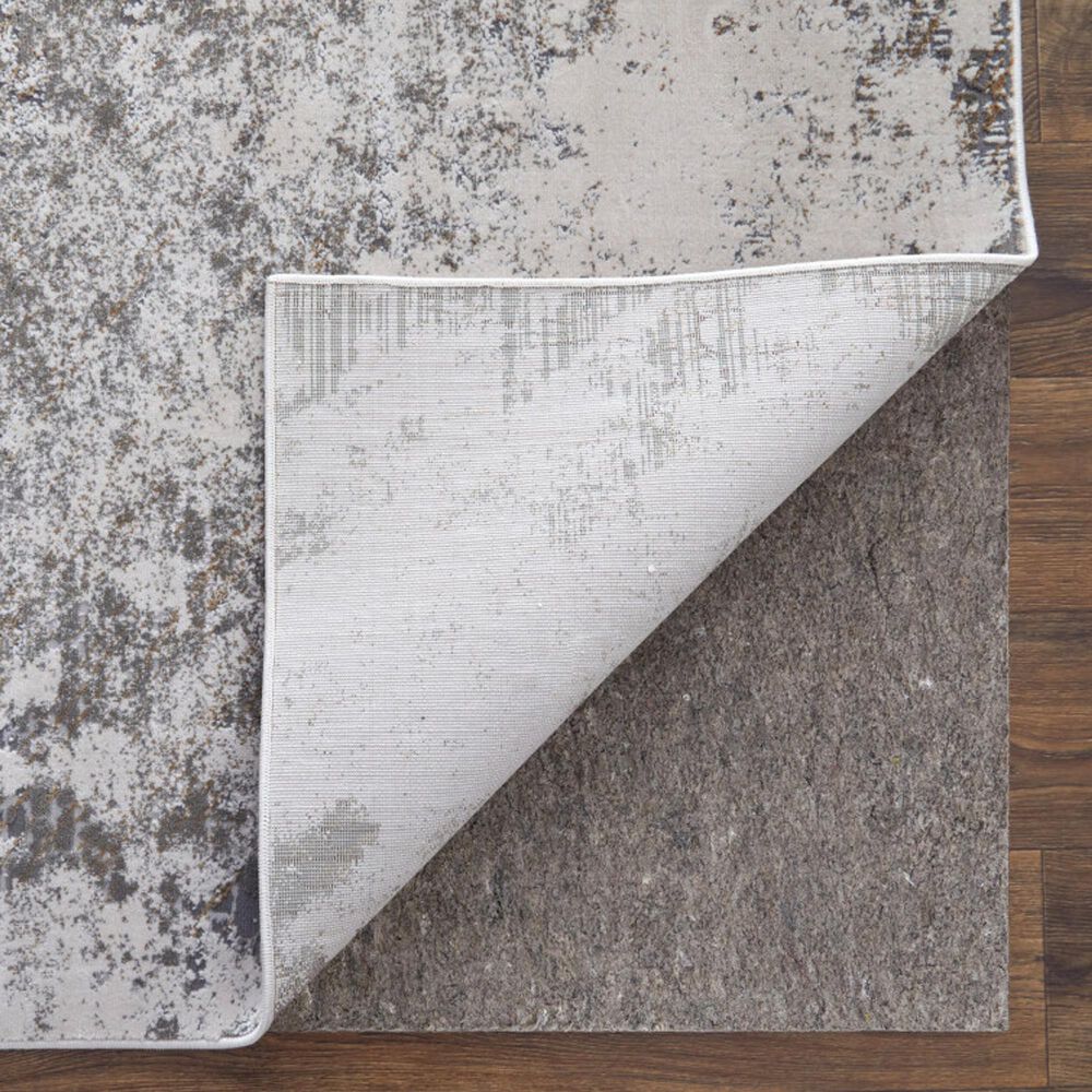 Feizy Waldor Ivory and Gray 2'10" x 7'10" Runner, , large