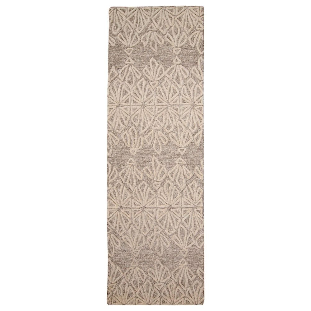 Feizy Enzo 2"6" x 8" Ivory and Taupe Runner, , large