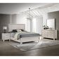 Crown Mark Charlie 5-Piece King Panel Bedroom Set in White, , large