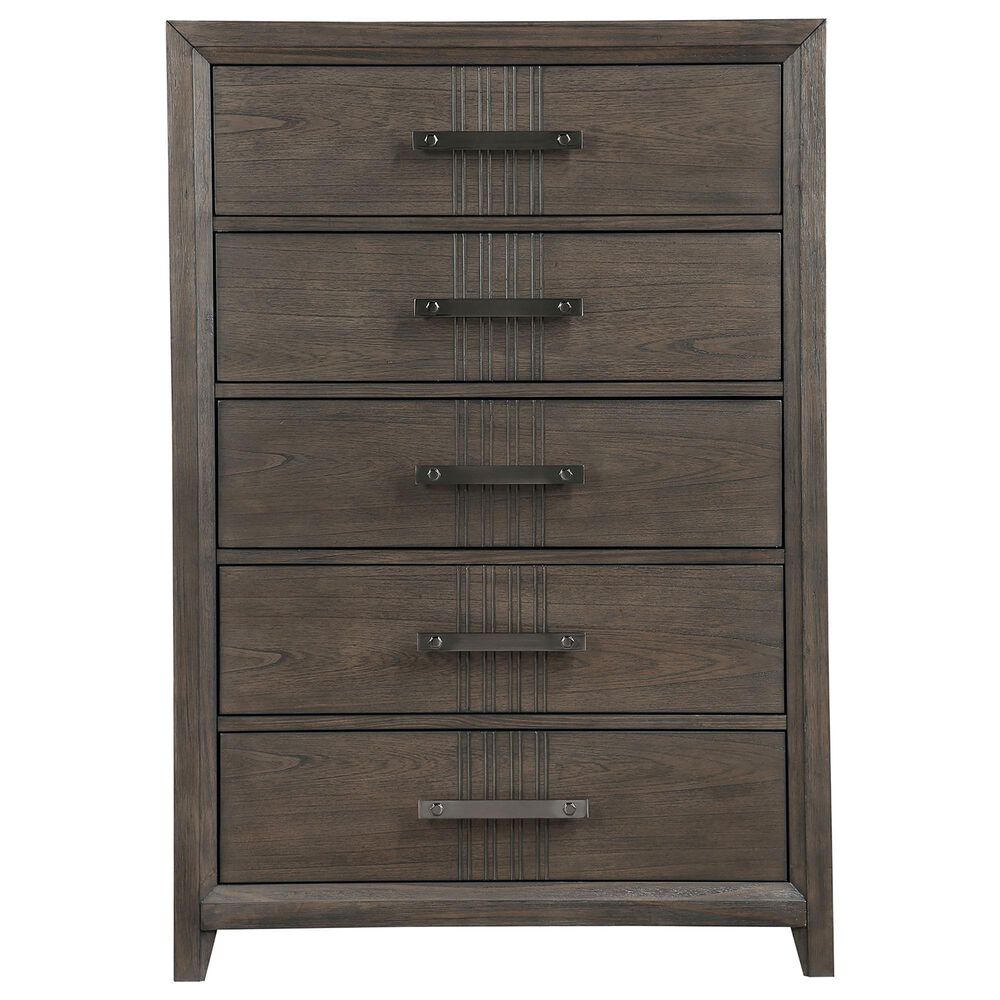 New Heritage Design Landon 5-Piece Queen Bedroom Set in Walnut, , large