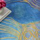 Nourison Prismatic 7"9" x 9"9" Blue Gold Area Rug, , large