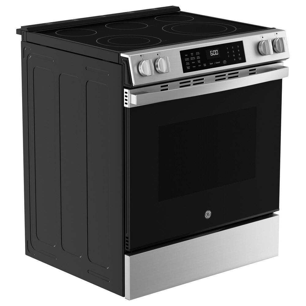 GE Appliances 30&quot; Slide-In Electric Convection Range with No Preheat Air Fry in Fingerprint Resistant Stainless Steel, , large