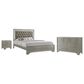 Crown Mark Lyssa 3-Piece King Panel Bedroom Set in Champagne, , large