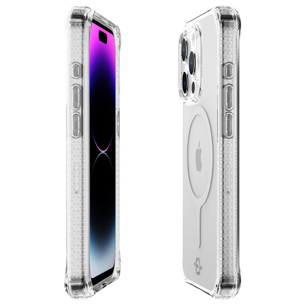 ITSkins Hybrid R Clear MagSafe Case for Apple iPhone 15 Pro Max in Transparent, , large