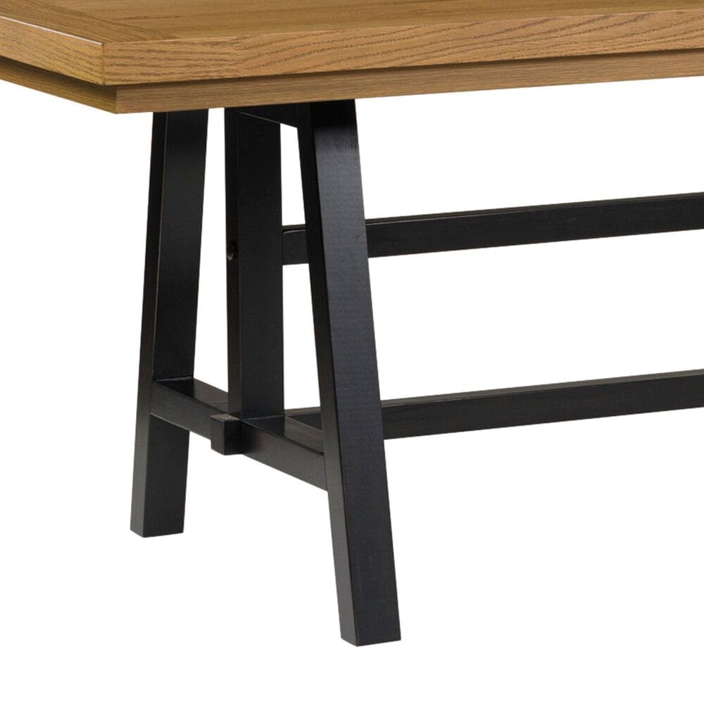 Ashley Galliden Extension Dining Table in Black and Brown - Table Only, , large