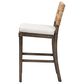 Baxton Studio Porsha Counter Stool in Dark Brown and Natural, , large