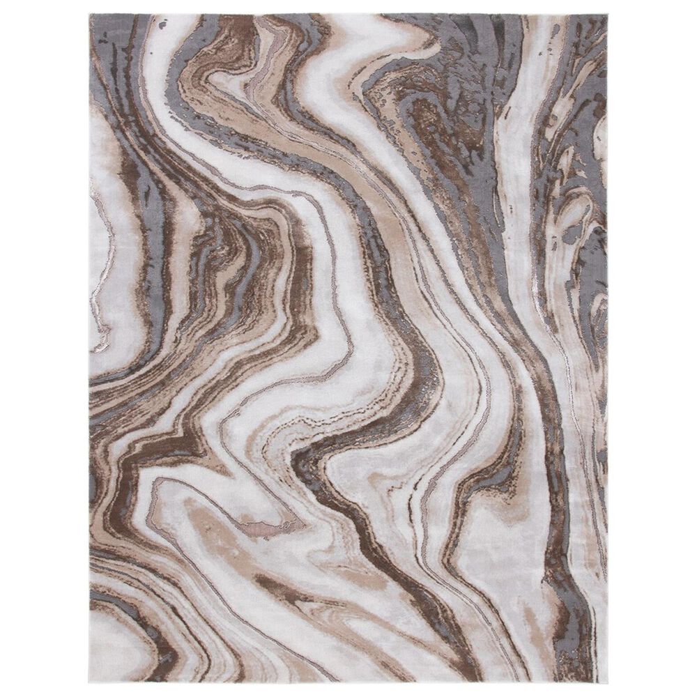 Safavieh Craft CFT819D 8" x 10" Gold and Grey Area Rug, , large