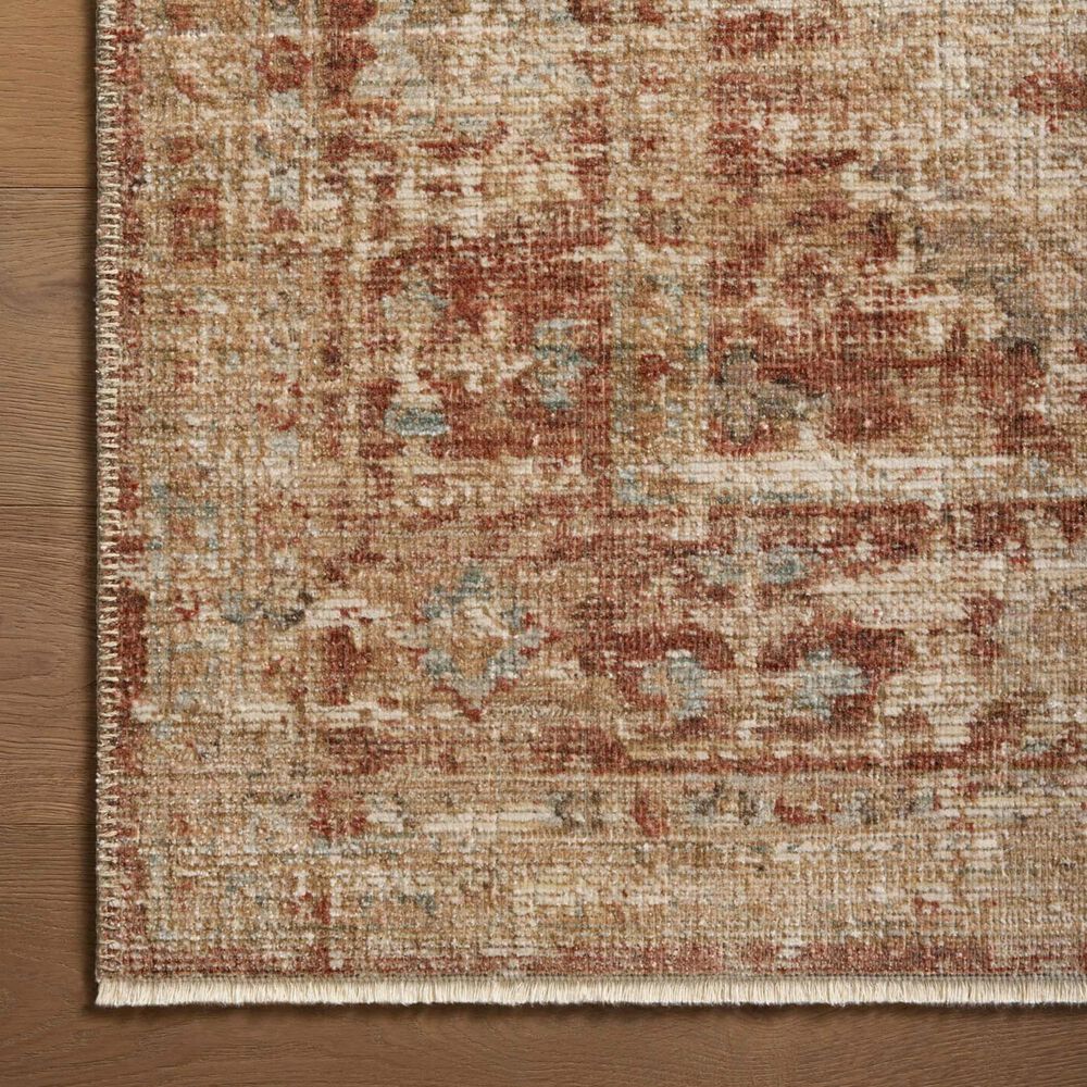 Loloi Heritage 10&#39; x 10&#39; Square Brick and Multicolor Area Rug, , large