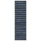 Safavieh Montauk 2"3" x 8" Turquoise, Navy Blue and Black Runner, , large
