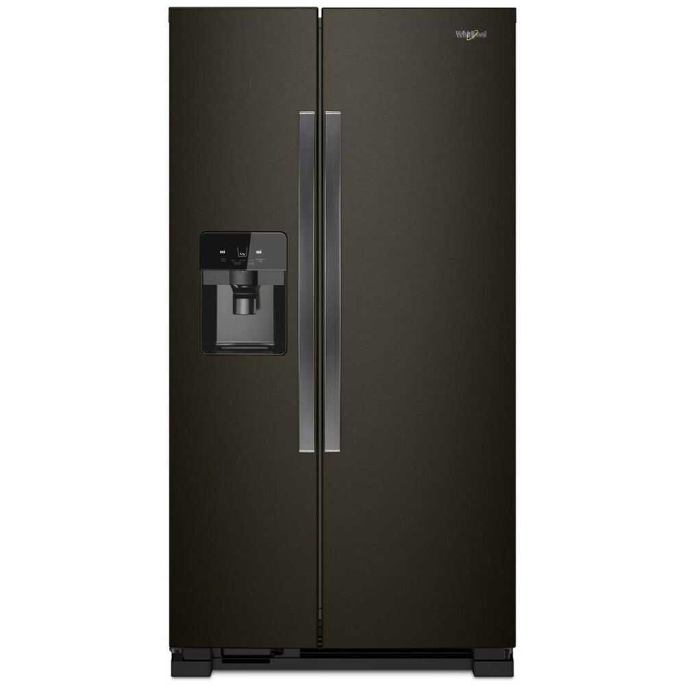 Whirlpool 21.4 Cu. Ft. 33" Wide Side-by-Side Refrigerator in Black Stainless, , large
