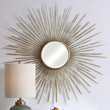 Uttermost Golden Rays Starburst Mirror, , large