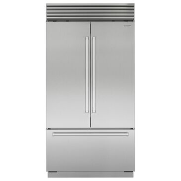 Sub Zero 24.7 Cu. Ft. Classic French Door Refrigerator with Pro Handle and Internal Dispenser in Stainless Steel, , large