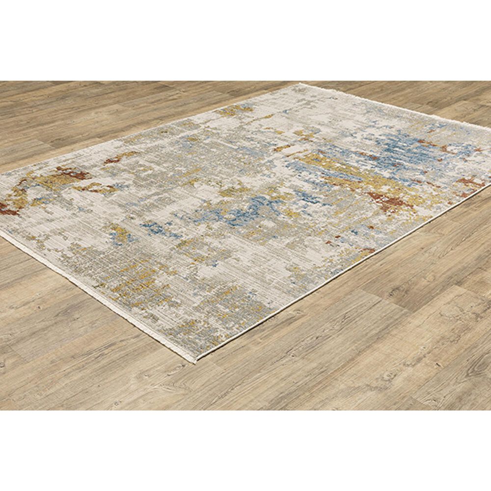 Oriental Weavers Bauer Faded Abstract 9&#39;10&quot; x 12&#39;10&quot; Beige Area Rug, , large