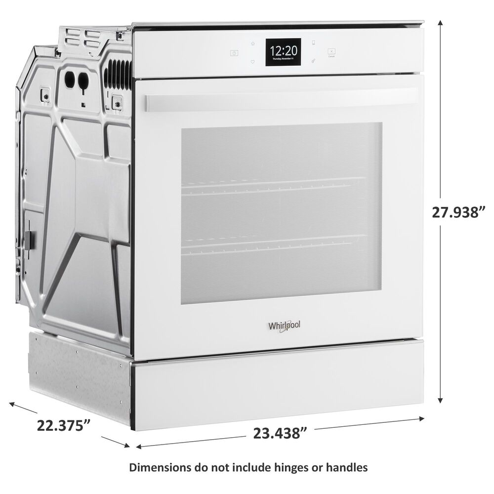 Whirlpool 24&quot; Single Electric Wall Oven with Convection in White, , large